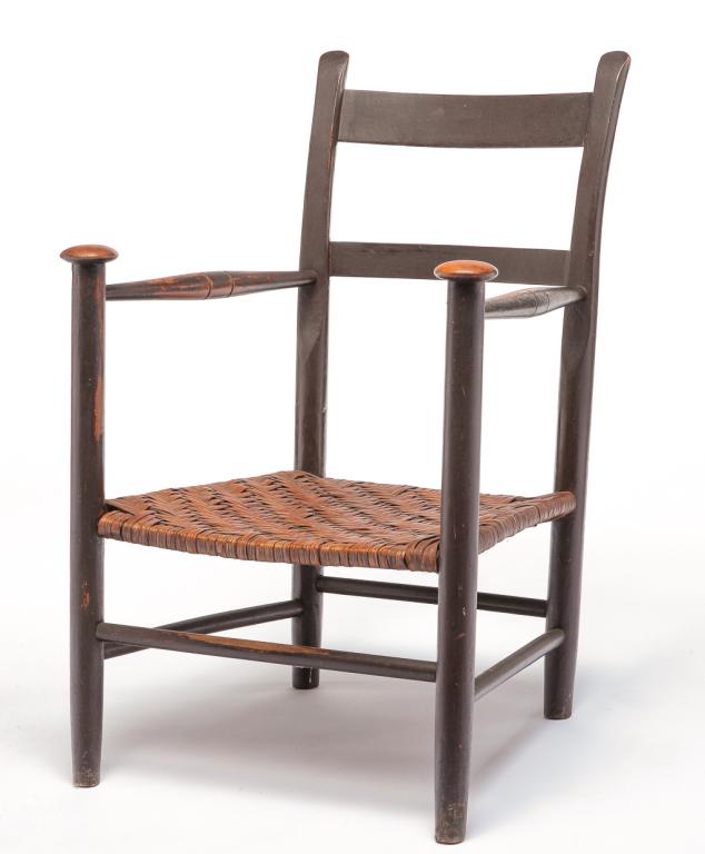 AMERICAN LADDERBACK ARMCHAIR. (1 of 4)