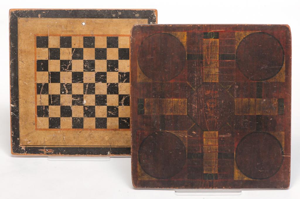 TWO AMERICAN GAMEBOARDS. (1 of 3)