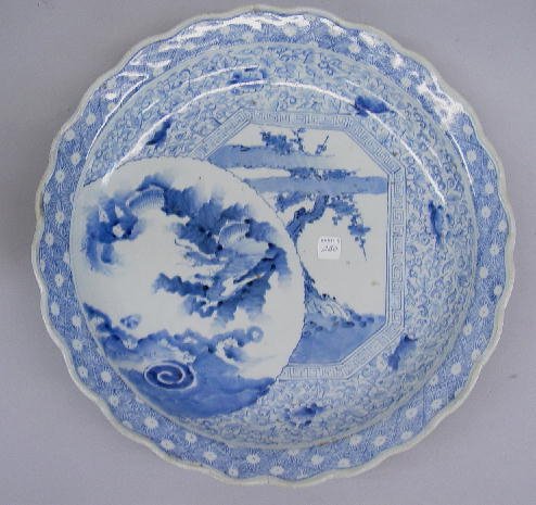 ORIENTAL PORCELAIN CHARGER. Medium and l