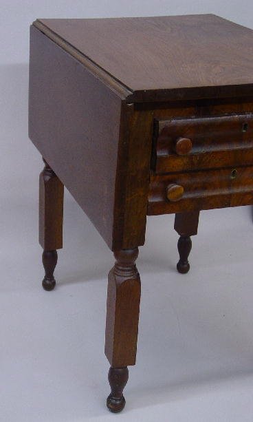 COUNTRY SHERATON TWO-DRAWER STAND. Refin - 2