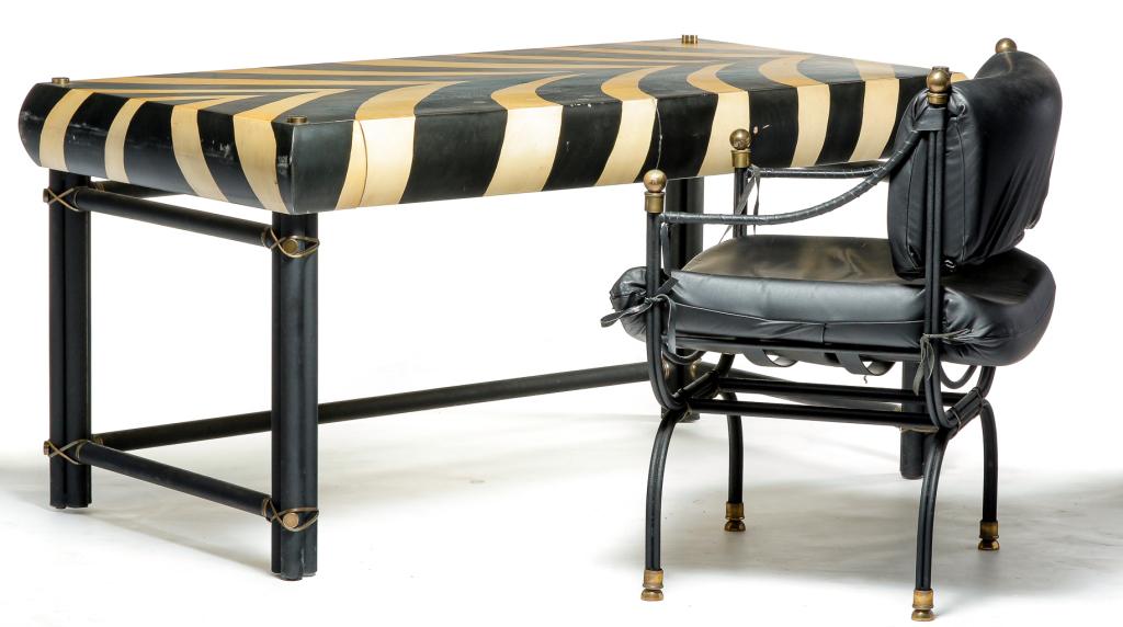 AMERICAN MODERN DESK AND CHAIR. (1 of 5)