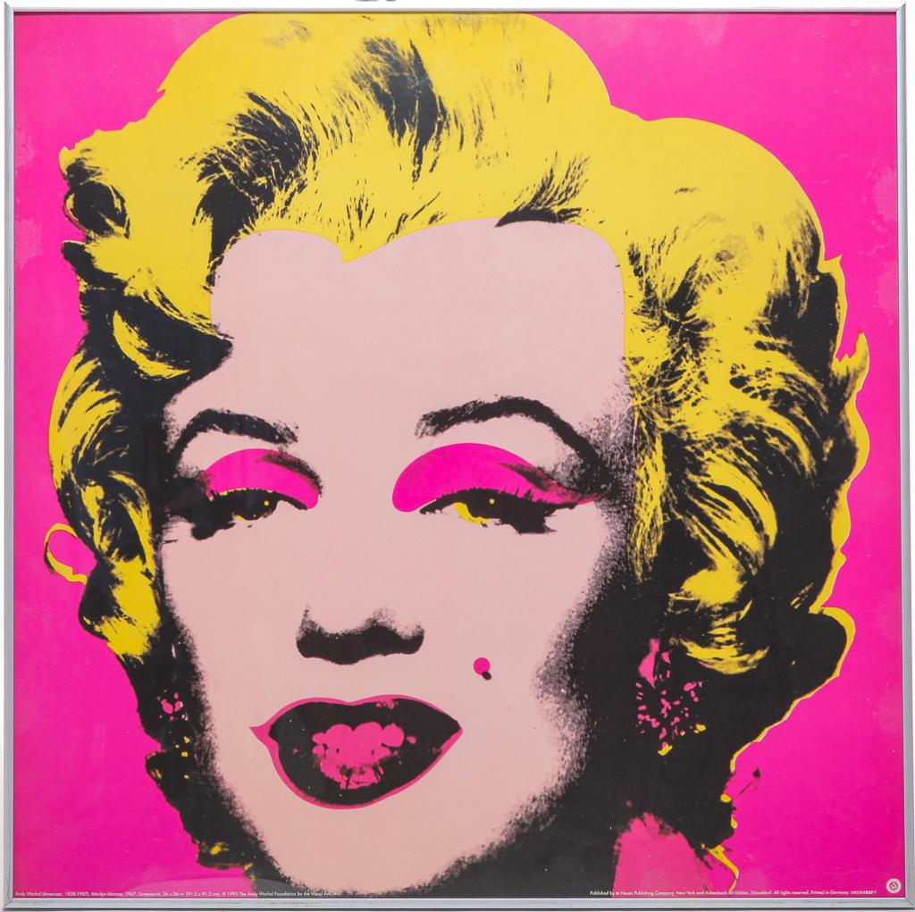 MARILYN PINK PRINT, ANDY WARHOL. (1 of 2)