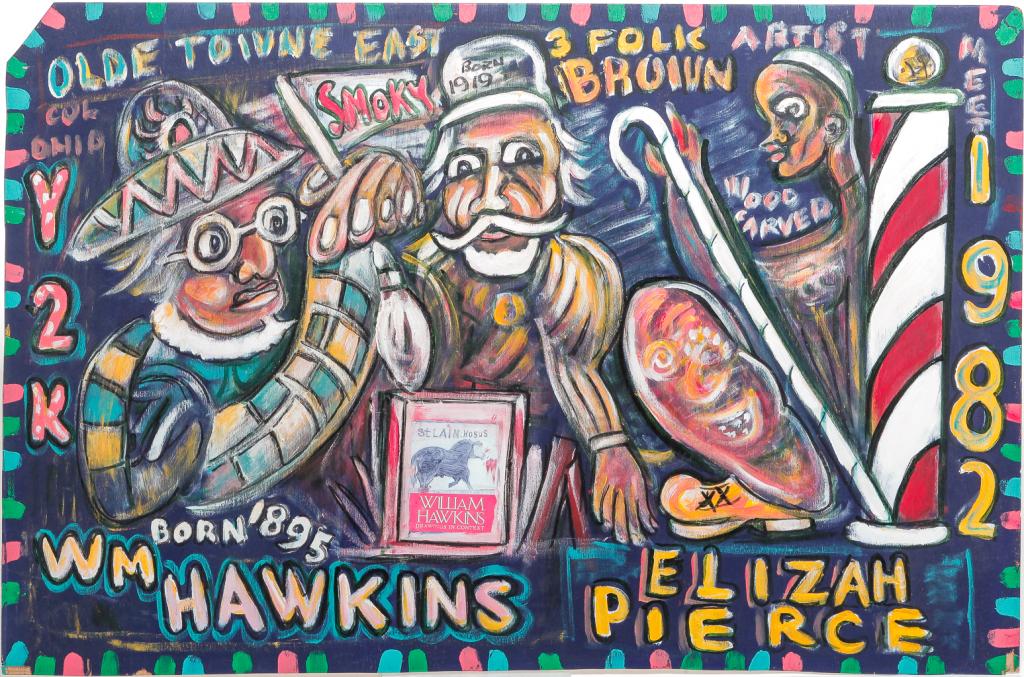 "3 FOLK ARTIST MEET" BY SMOKY BROWN. (1 of 2)