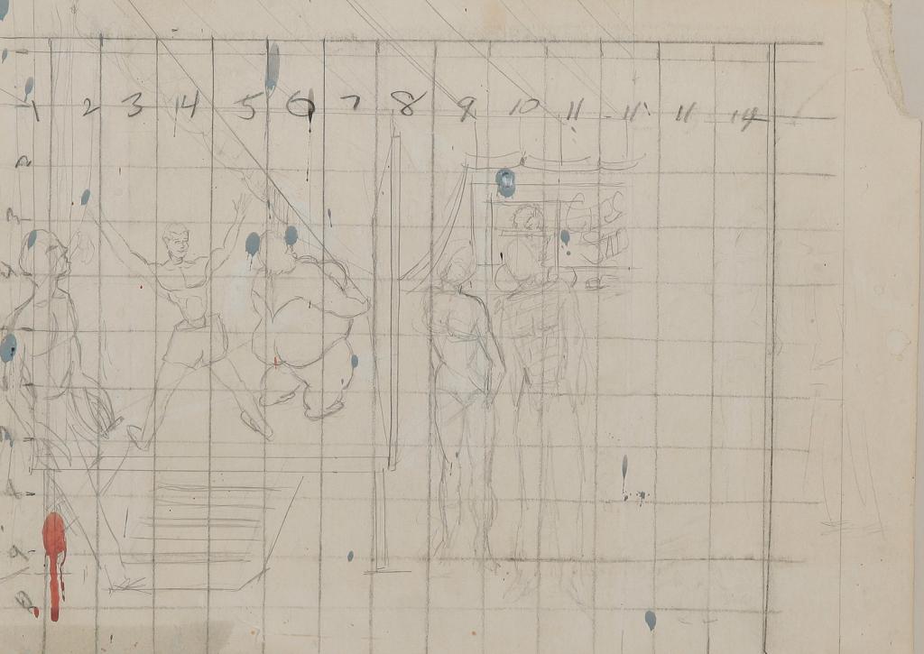 GRID PLAN FOR SIDE SHOW BANNERS. (1 of 3)