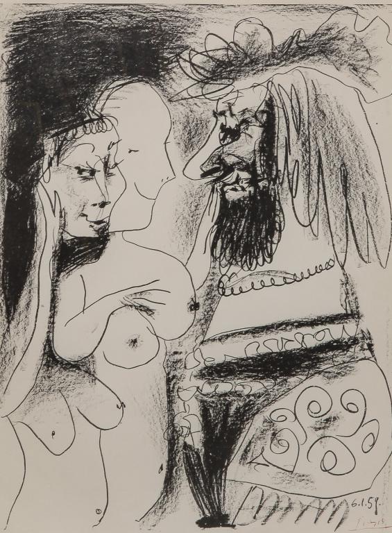 LE VIEUX ROI LITHOGRAPH BY PABLO PICASSO. (1 of 4)