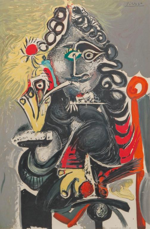 THE MUSKETEER PRINT BY PABLO PICASSO. (1 of 4)