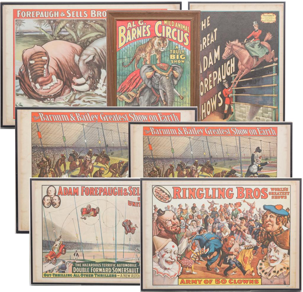 SEVEN AMERICAN CIRCUS MINI POSTERS. (1 of 7)
