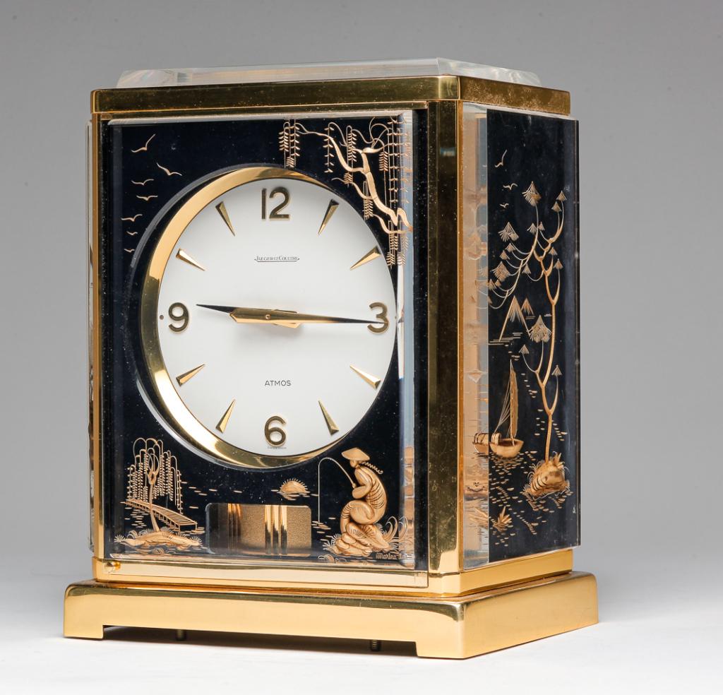 SWISS JAEGER LE COULTRE ATMOS CHINOISERIE CLOCK. (1 of 5)