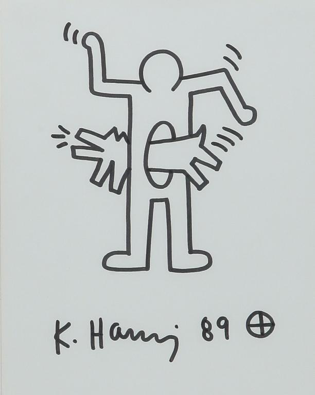 STOMACH IS BARKING BY KEITH HARING. (1 of 3)