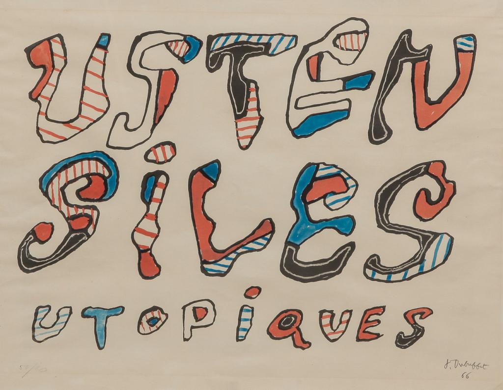 "USTENSILES UTOPIQUES" BY JEAN DUBUFFET. (1 of 4)