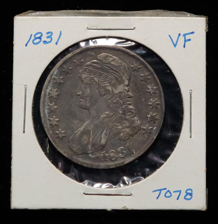 1831 CAPPED BUST SILVER HALF DOLLAR (1 of 2)