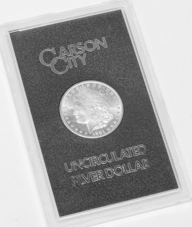 1881 CARSON CITY MINT MORGAN SILVER DOLLAR (1 of 4)