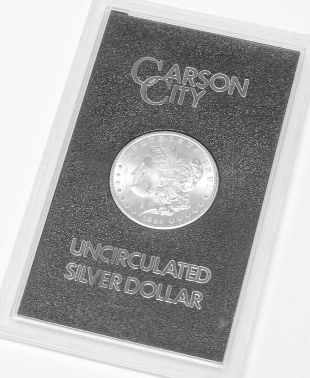 1884 CARSON CITY MINT MORGAN SILVER DOLLAR (1 of 5)