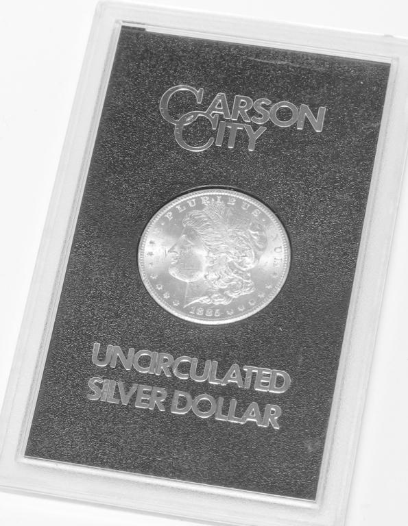 1885 CARSON CITY MINT MORGAN SILVER DOLLAR (1 of 3)