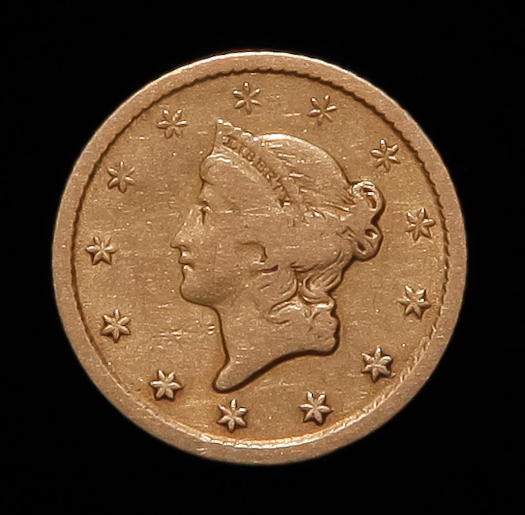 1853-O LIBERTY HEAD GOLD DOLLAR COIN (1 of 2)