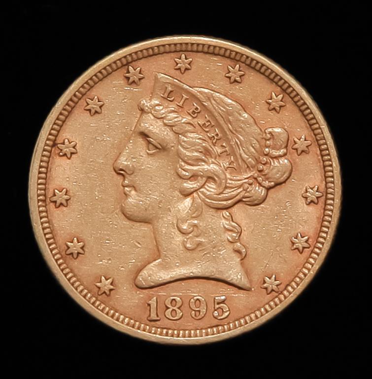 1895 LIBERTY HEAD GOLD HALF EAGLE COIN (1 of 2)