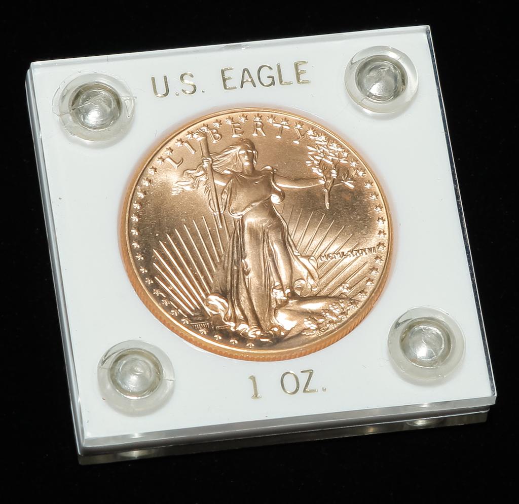 1986 AMERICAN EAGLE ONE OUNCE GOLD COIN (1 of 2)