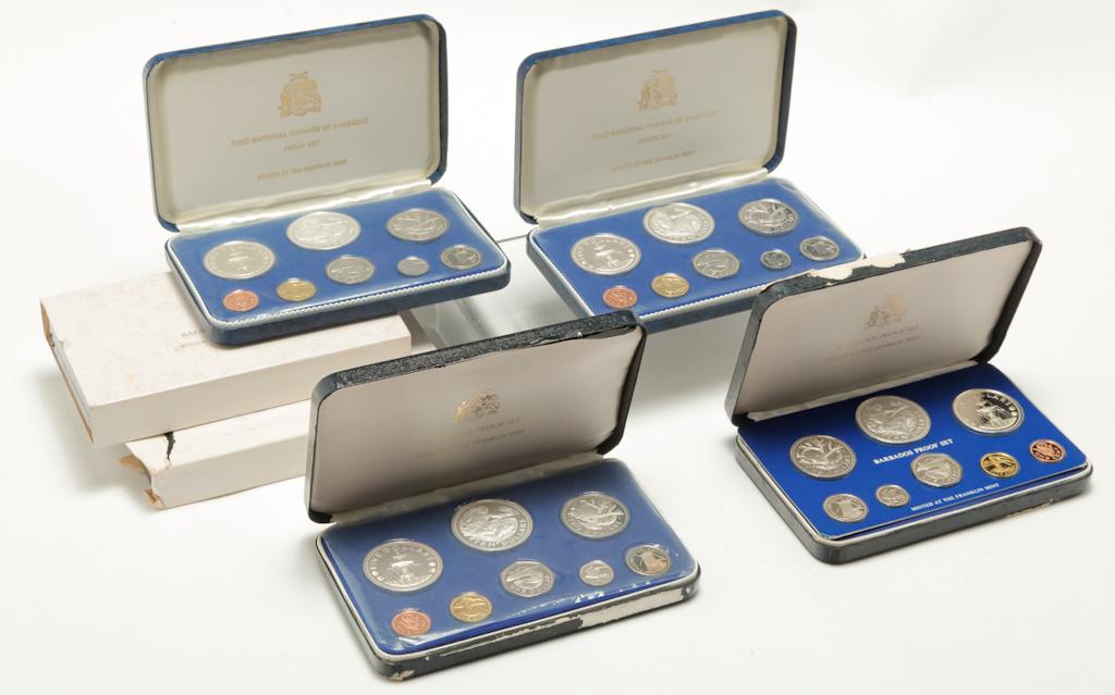 SIX BARBADOS PROOF SETS (1 of 3)