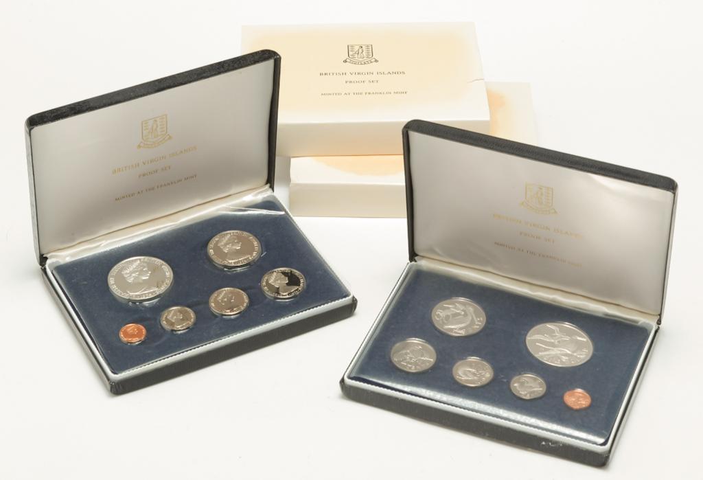 FOUR 1974 BRITISH VIRGIN ISLANDS PROOF SETS (1 of 3)