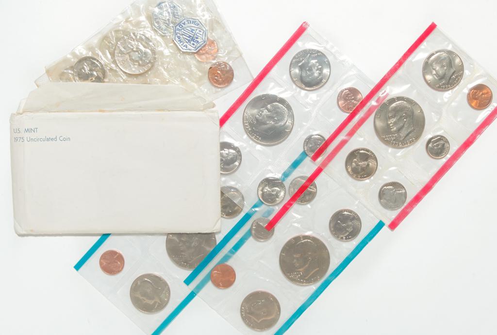 SIX PROOF SETS INCLUDING BICENTENNIAL (1 of 3)