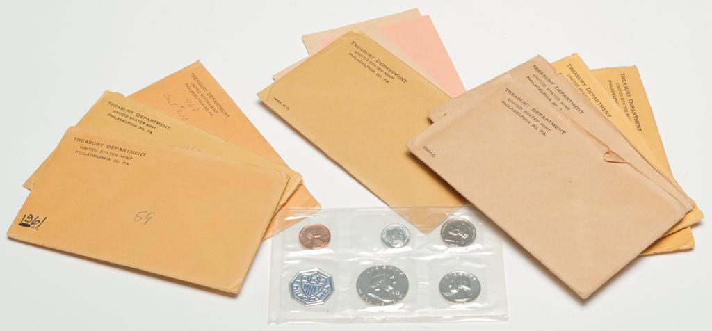 NINE U.S. PROOF SETS - 1960-1964 (1 of 4)