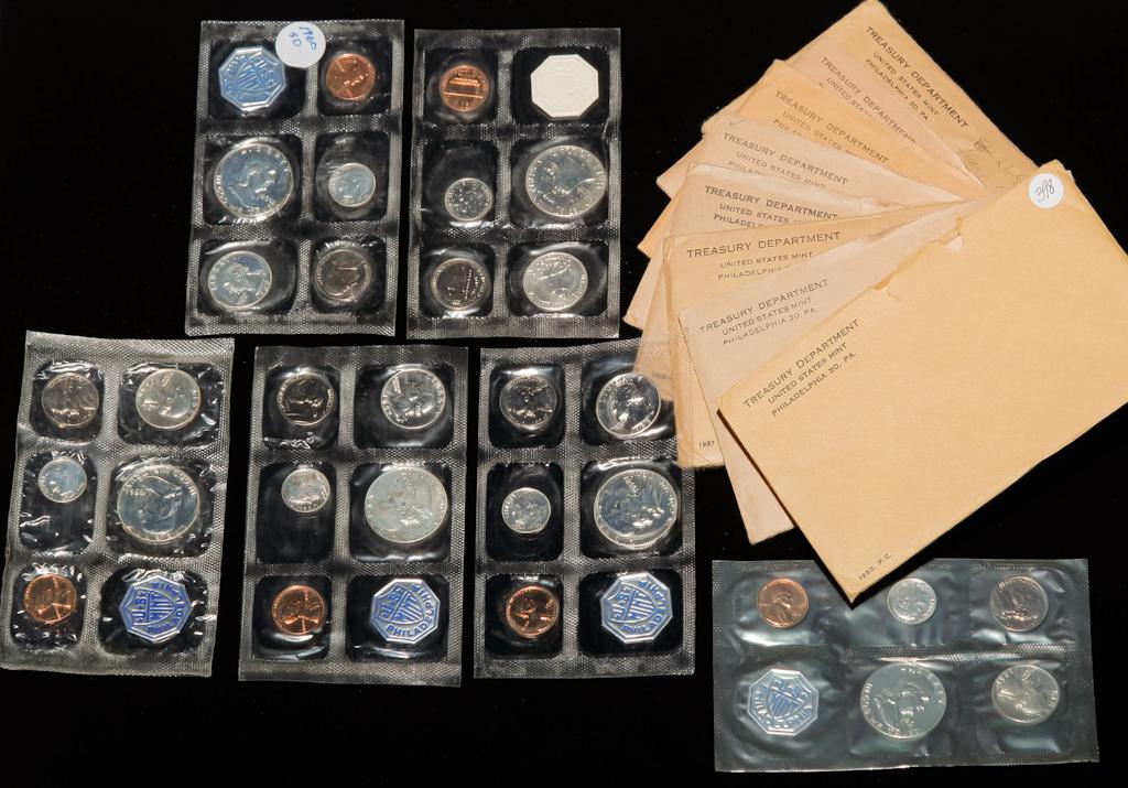 EIGHT U.S. MINT PROOF SETS FROM 1956 TO 1963 (1 of 2)