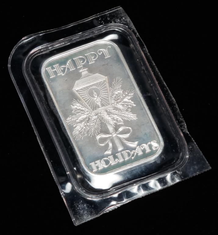 ONE OUNCE .999 SILVER BULLION  BAR (1 of 2)