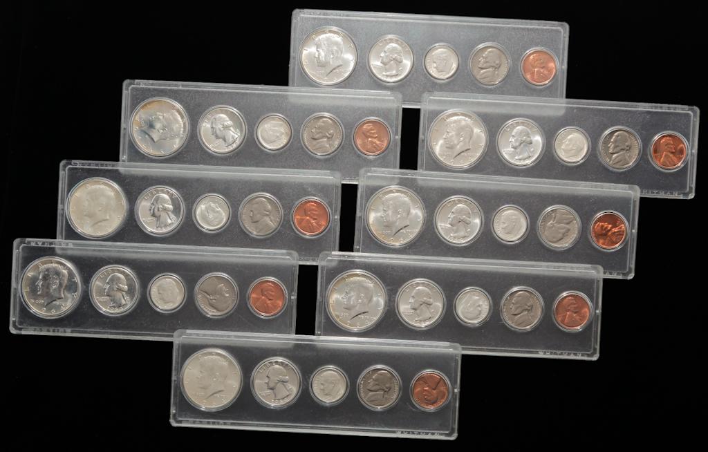 EIGHT 1964 PROOF SETS IN WHITMAN CASES (1 of 4)