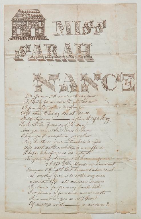 AMERICAN PENMANSHIP LETTER. (1 of 3)