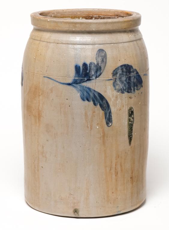 AMERICAN STONEWARE CHURN. (1 of 2)
