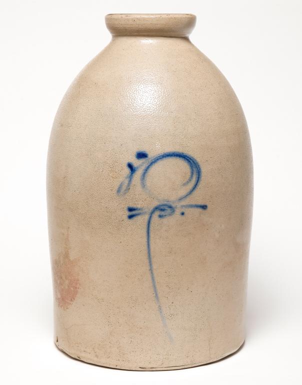 AMERICAN STONEWARE CROCK. (1 of 2)