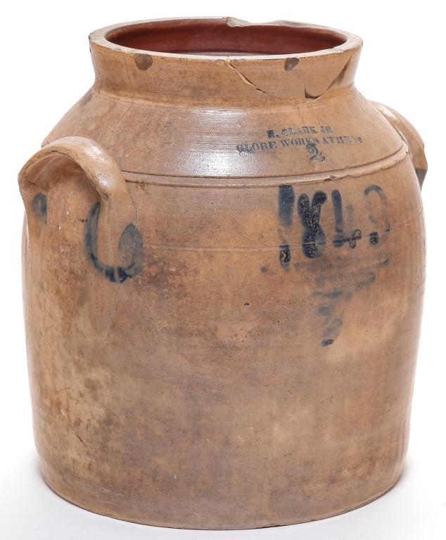 NEW YORK STONEWARE CROCK. (1 of 4)