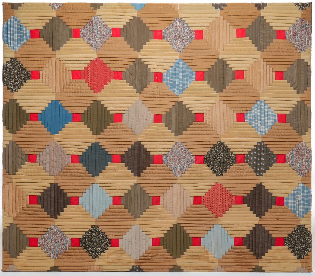 AMERICAN LOG CABIN QUILT. (1 of 3)