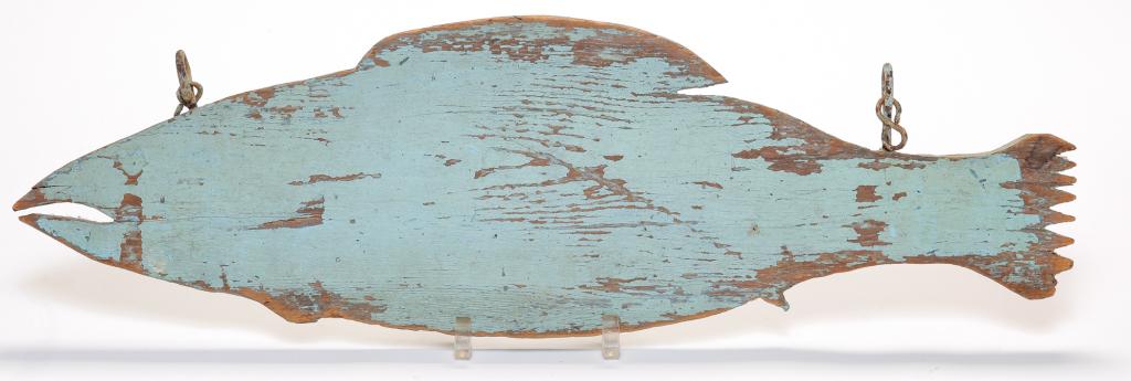 AMERICAN FISHING TRADE SIGN. (1 of 3)