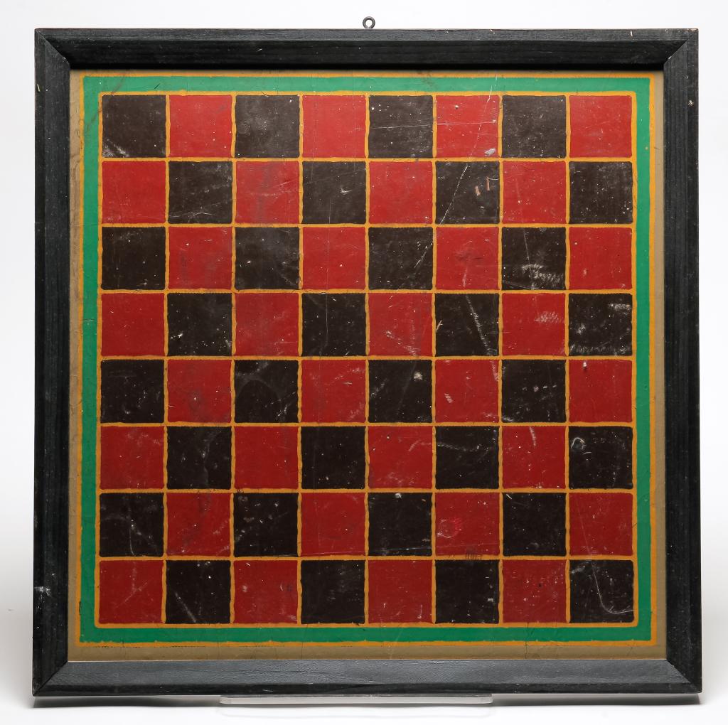 AMERICAN DECORATED GAMEBOARD. (1 of 1)