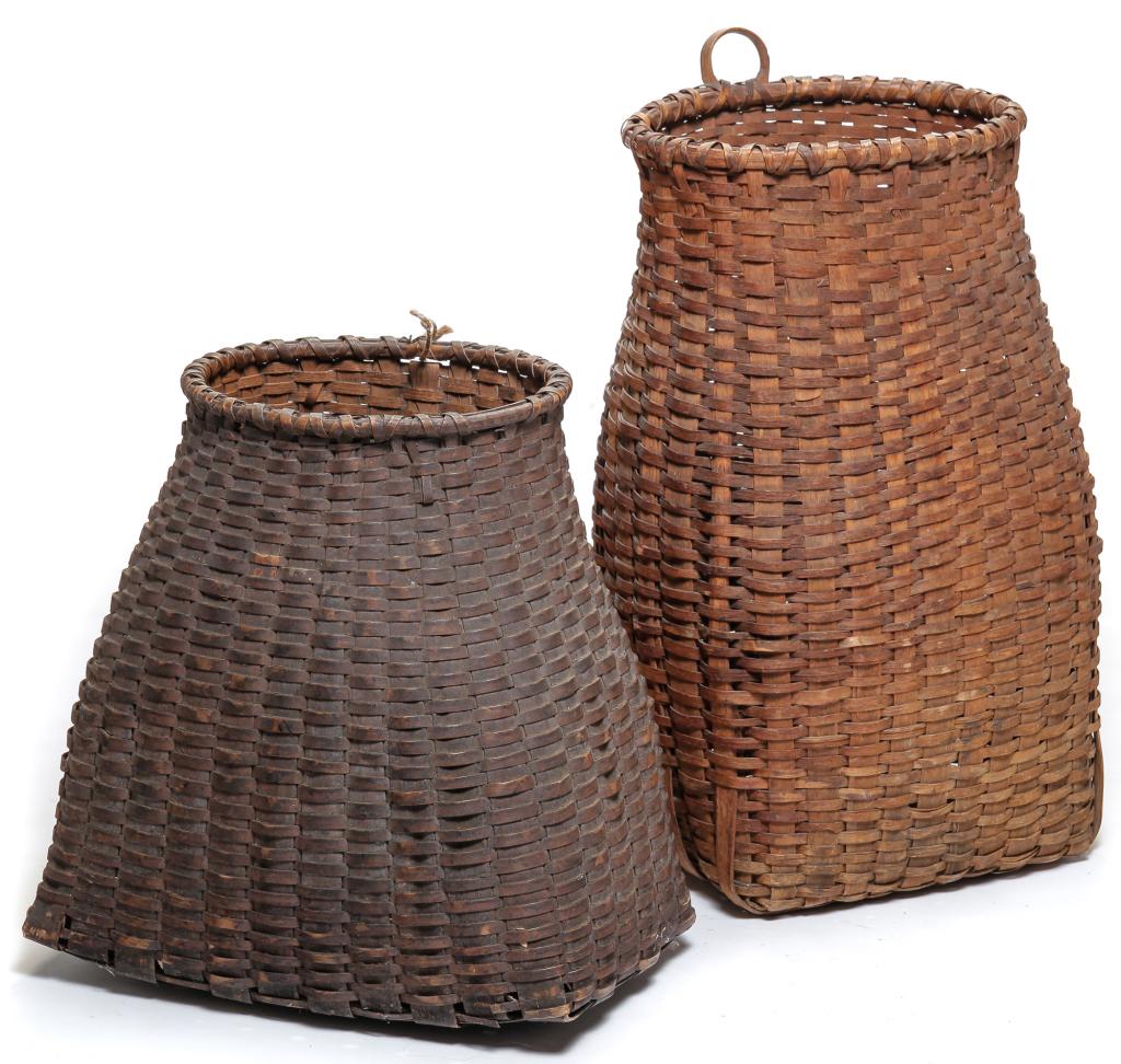 TWO AMERICAN PACK BASKETS. (1 of 3)