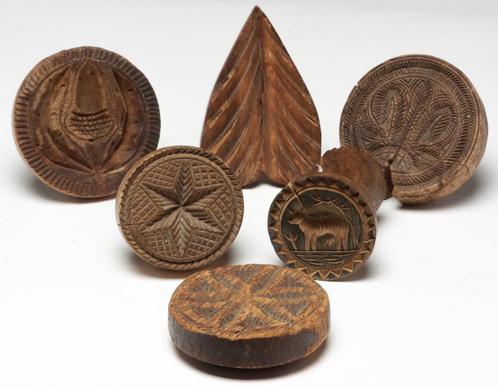 SIX AMERICAN BUTTERPRINTS. (1 of 1)