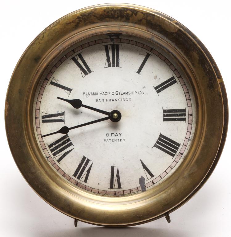 AMERICAN "TIME WORKS INC." SHIPS CLOCK. (1 of 5)