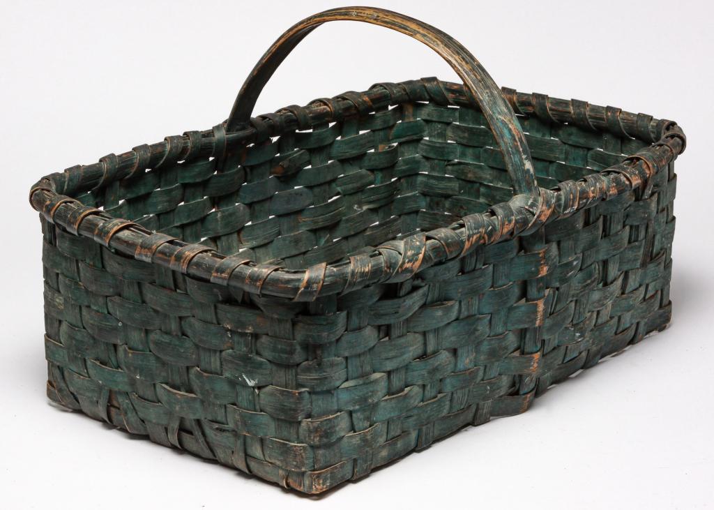AMERICAN PAINTED BASKET. (1 of 2)
