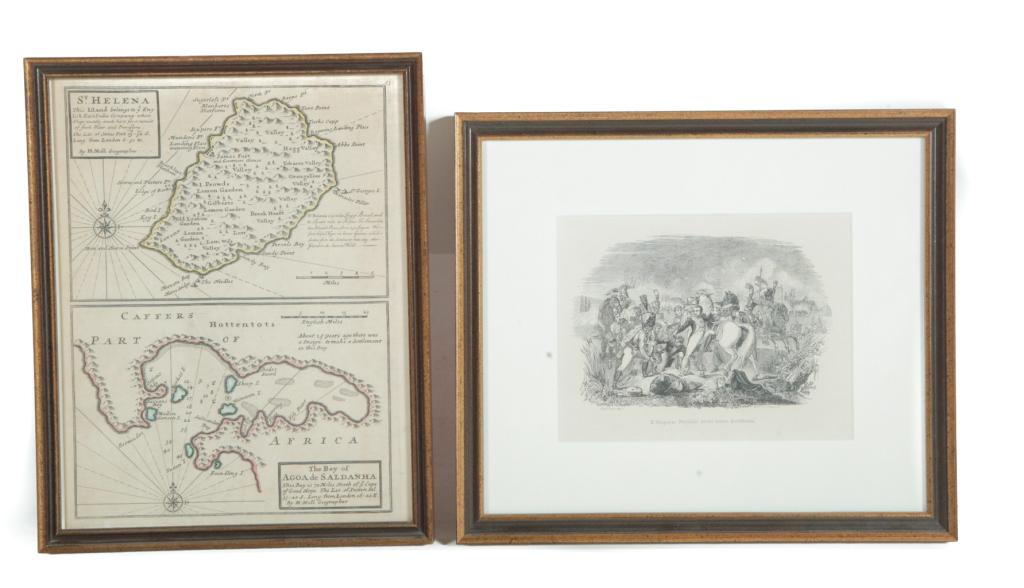 TWO FRAMED PRINTS. (1 of 5)