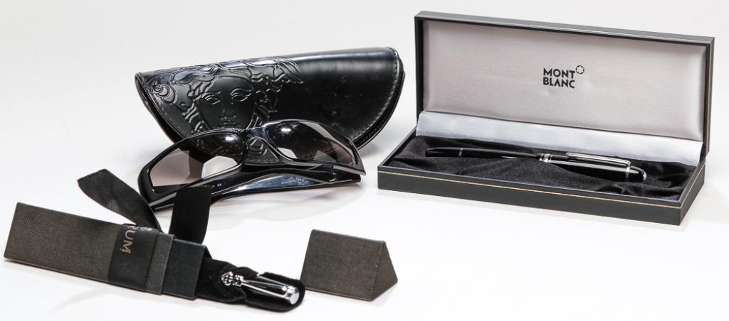 THREE DESIGNER ACCESSORY PIECES. (1 of 5)