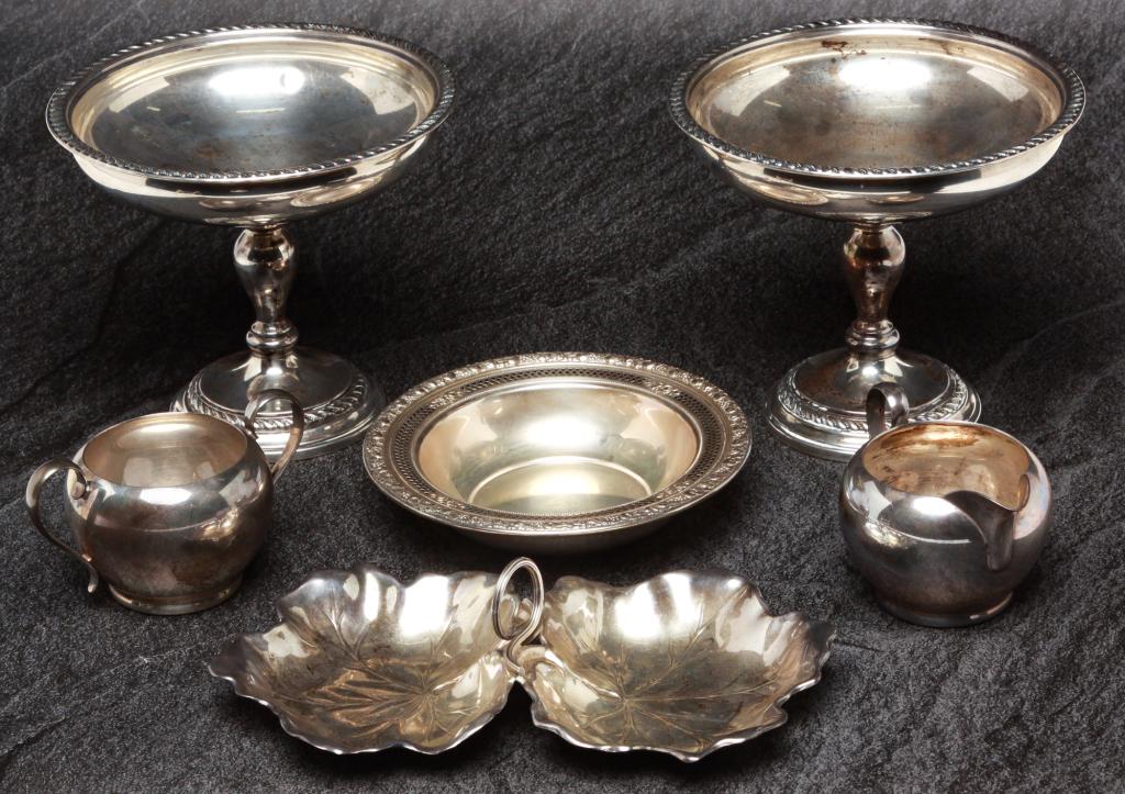 TEN PIECES OF AMERICAN STERLING. (1 of 1)