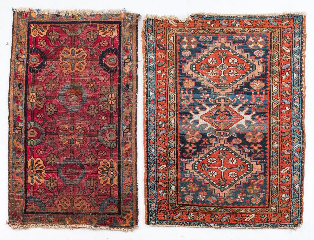 TWO ORIENTAL AREA RUGS. (1 of 3)