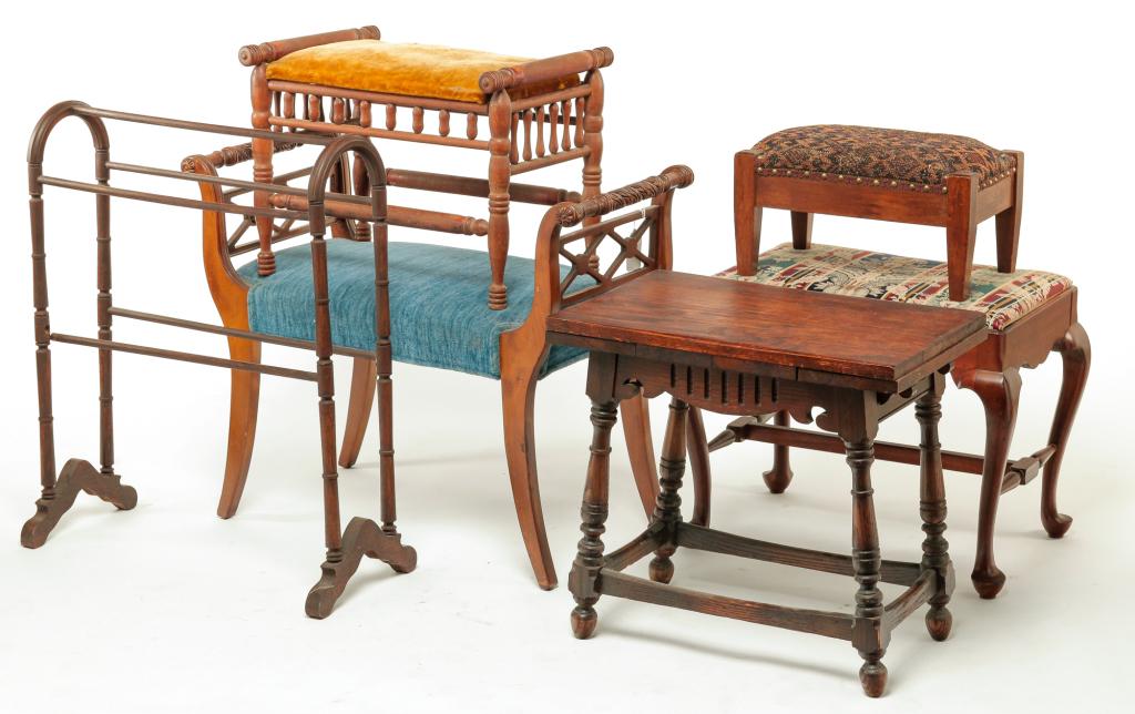 SIX PIECES OF AMERICAN FURNITURE. (1 of 3)