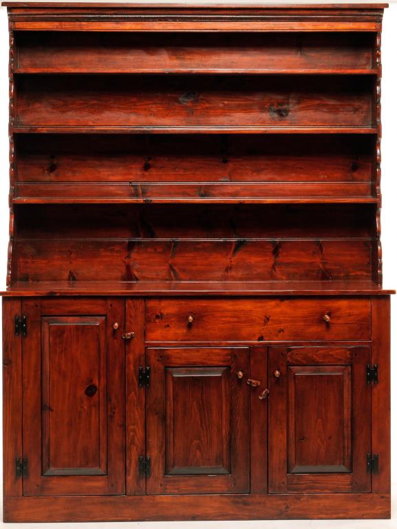 STEPHEN VON HOHEN OPEN PEWTER CUPBOARD. (1 of 4)