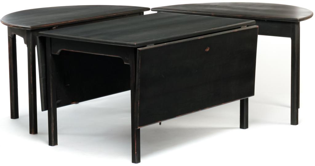 HABERSHAM PLANTATION THREE PIECE BANQUET TABLE. (1 of 6)