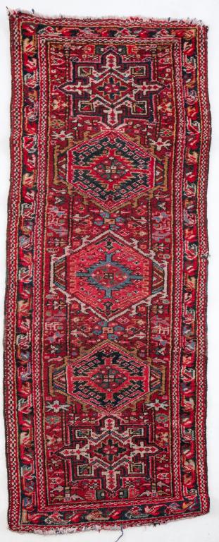 HAND WOVEN ORIENTAL RUNNER. (1 of 2)