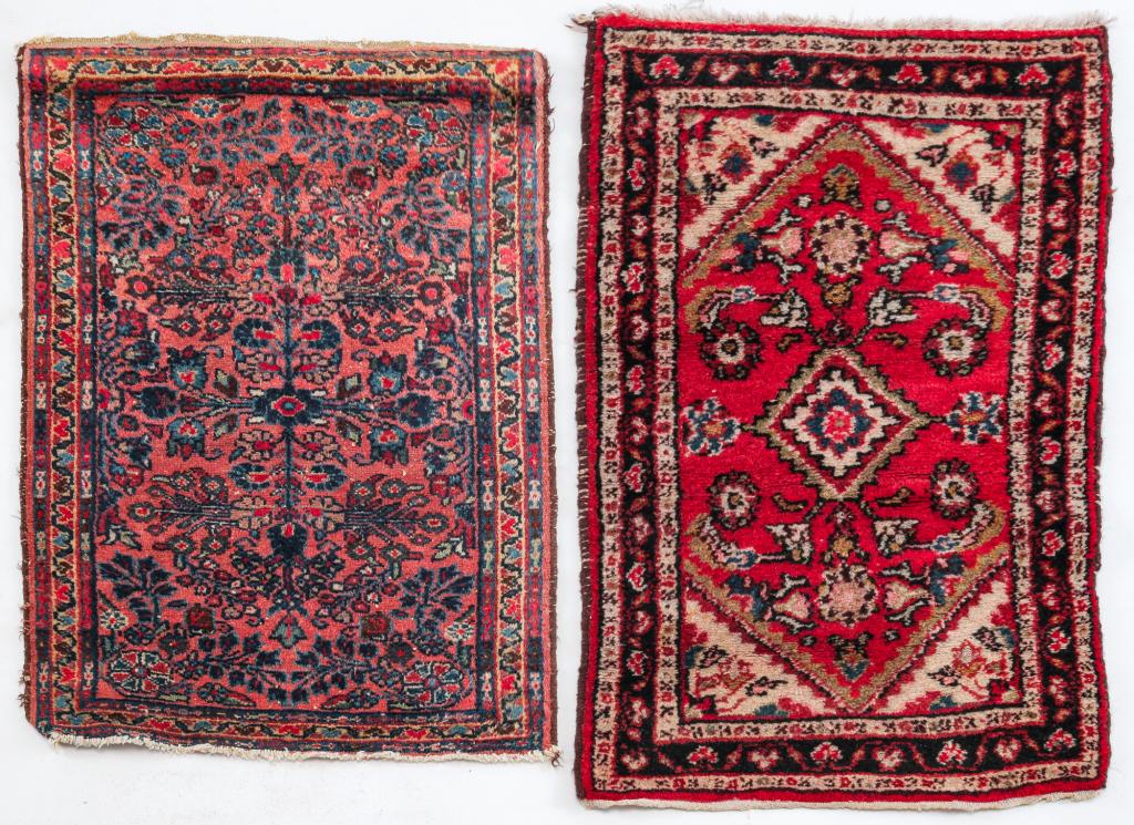 TWO ORIENTAL AREA RUGS. (1 of 3)