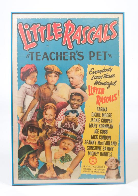 LITTLE RASCALS "TEACHER'S PET" POSTER. (1 of 2)