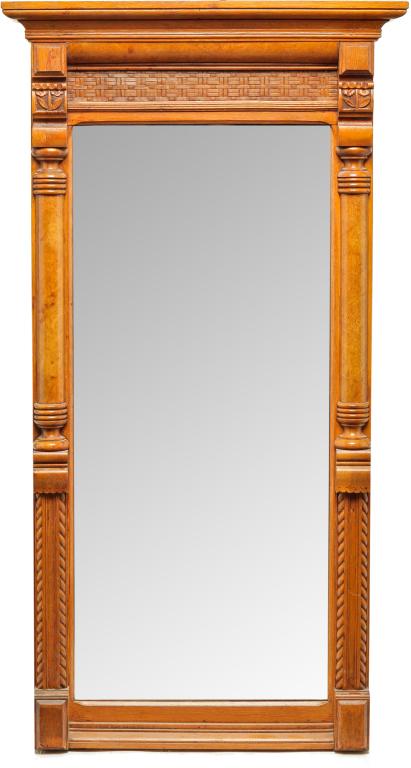 AMERICAN EAST LAKE VICTORIAN MIRROR. (1 of 2)
